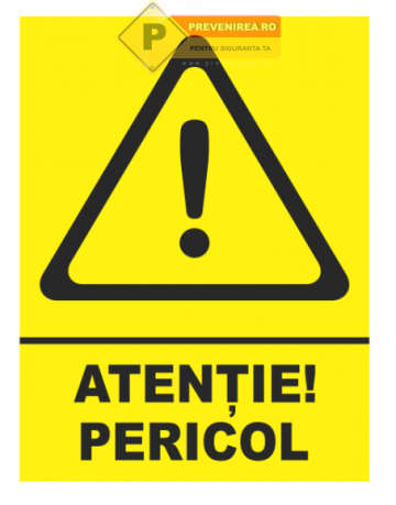 Indicator pentru pericole de la Prevenirea Pentru Siguranta Ta G.I. Srl