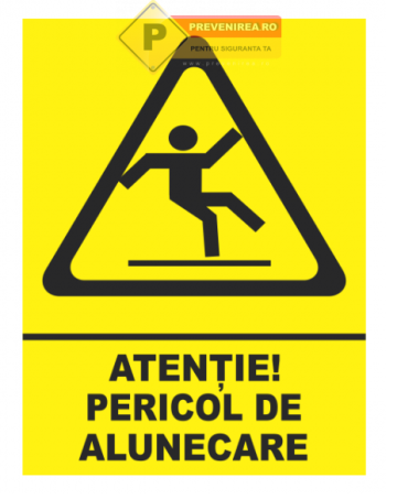 Indicator pericol de alunecari de la Prevenirea Pentru Siguranta Ta G.I. Srl