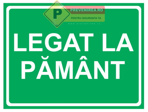 Indicator verde legat la pamant