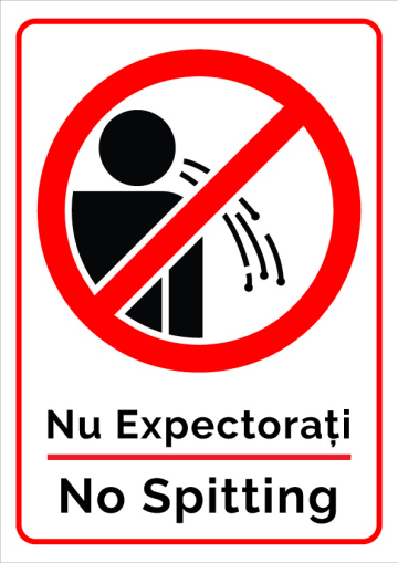 Semn nu expectoratie no spitting