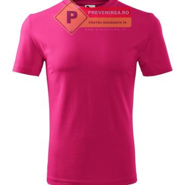 Tricou roz clasic de barbat de la Prevenirea Pentru Siguranta Ta G.I. Srl