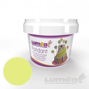 Fondant galben efect neon, 400g de la Lumea Basmelor International Srl