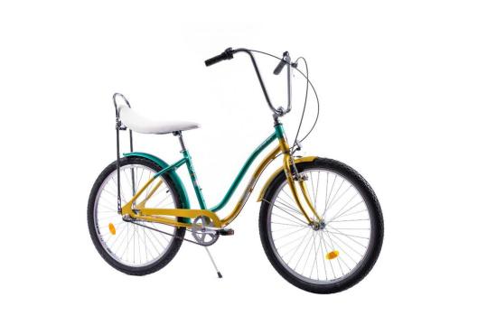 Bicicleta Pegas Strada 2 26'' aluminiu auriu verde de la Transilvania Euro Tour Srl