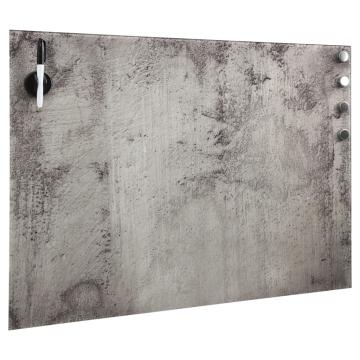 Tabla magnetica de perete, 50 x 30 cm, sticla