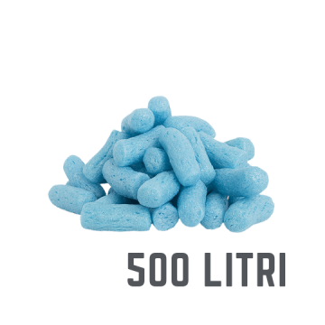 Fulgi biodegradabili albastri, 500 litri