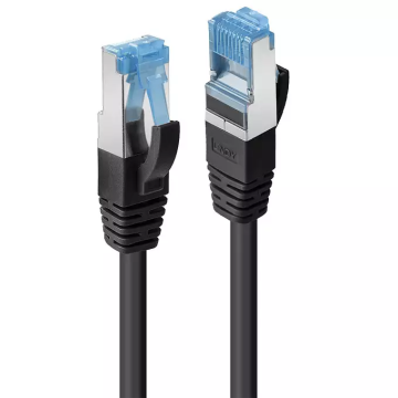 Cablu Lindy 1m Cat.6A S/FTP LSZH Network Cable, black de la Risereminat.ro