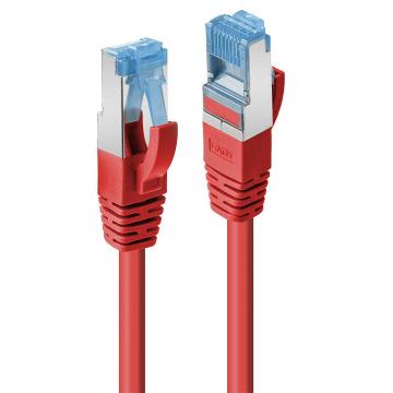 Cablu Lindy 1m Cat.6A S/FTP LSZH Network Cable, Red RJ45
