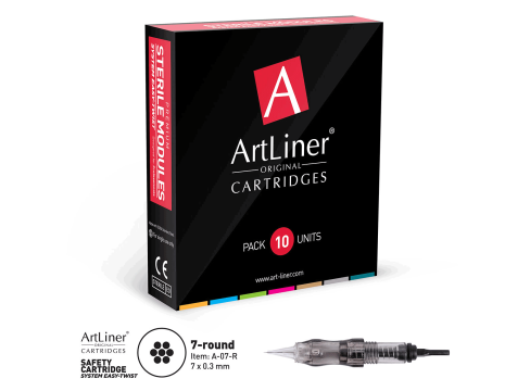Cartus micropigmentare ArtLiner 7 Round 0.30mm de la Visagistik