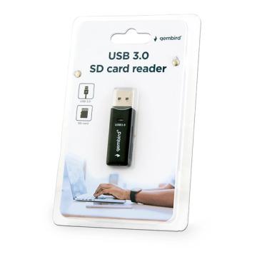 Cititor carduri extern Gembird, USB 3.0, w/r SD, Micro Sd de la Elnicron Srl
