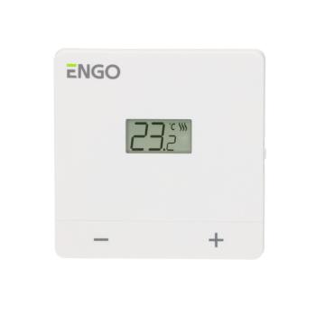 Termostat de camera Engo Easy cu fir, alb, 230V de la Poltherm System Srl