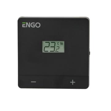 Termostat de camera Engo Easy cu fir, negru, 230V de la Poltherm System Srl