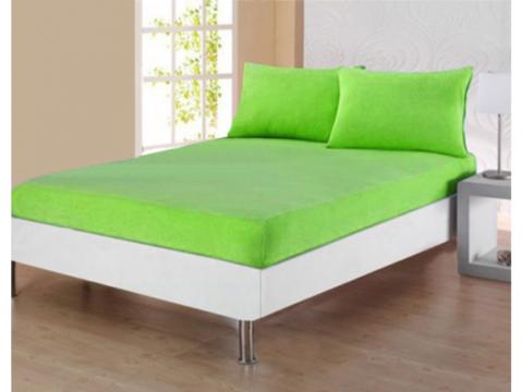 Cearceaf cu elastic verde fistic 160x200 cm