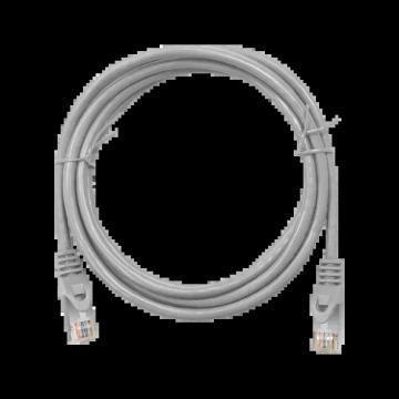 Patch cord UTP TJ45 - RJ45 0.5m, gri de la Elnicron Srl