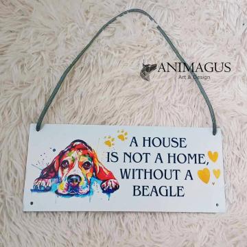 Placa decorativa - Beagle