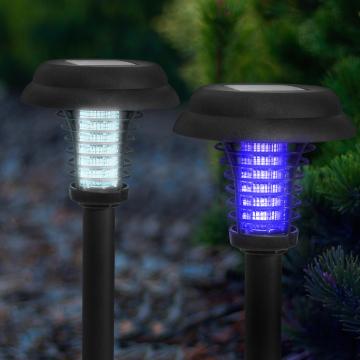 Capcana solara UV pentru insecte + functie lampa - cu tarus