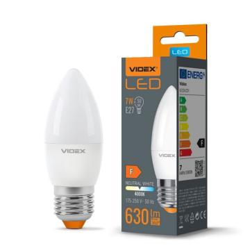 Bec LED - Videx - 7W - E27 - C37