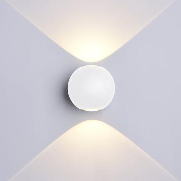 Aplica LED perete rotund alba 6W alb neutru de la Casa Cu Bec Srl