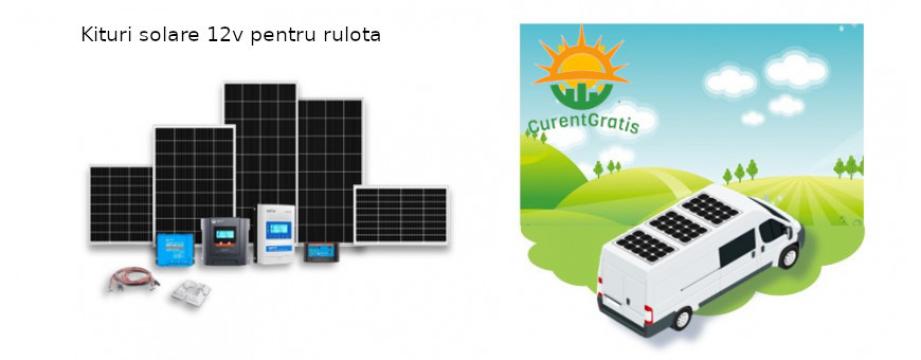 Kit solar pentru rulote, 340wp 12v, stocare 190a 12v de la Curentgratis.eu (Ciupercaria Srl)