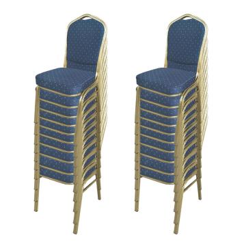 Set scaune de evenimente stivuibile 20 bucati-albastru