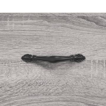 Noptiere, 2 buc., gri sonoma, 40x35x47,5 cm, lemn prelucrat