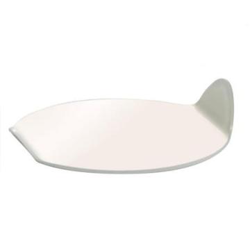 Baza plastic prezentare monoportii, model oval alb