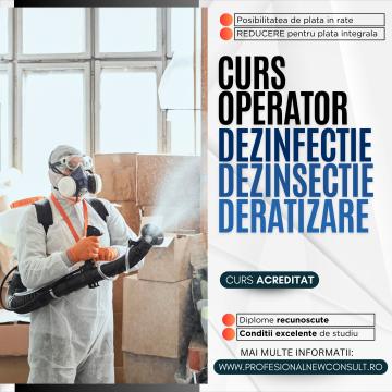 Curs operator dezinfectie, dezinsectie, deratizare de la Profesional New Consult