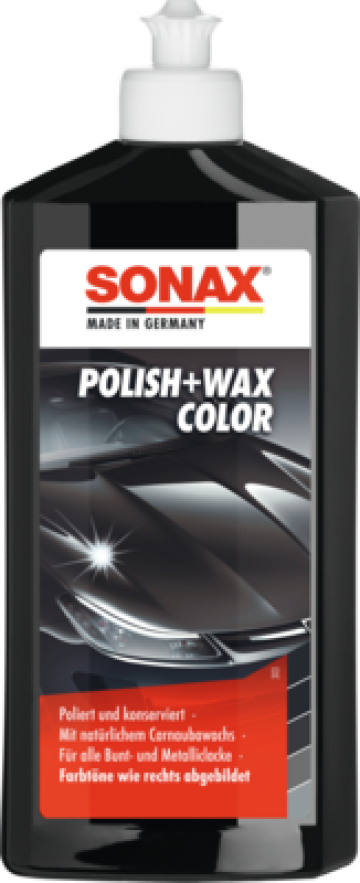 Polish & ceara Sonax negru 500ml de la Auto Care Store Srl