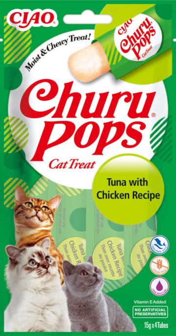 Hrana Churu Pops pentru pisici reteta de ton cu pui