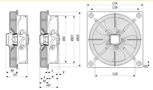 Ventilator axial HXBR/6-630 de la Ventdepot Srl