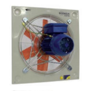 Ventilator Wall Axial Fan HC-25-4T/H / Atex / EXII2G Ex e de la Ventdepot Srl