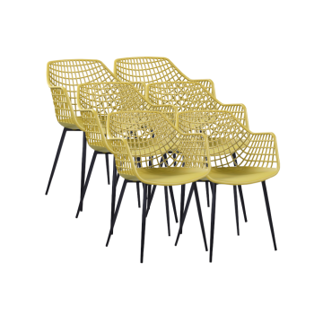 Set 6 scaune dining polipropilena 56x57x84cm Raki Toyama de la Kalina Textile SRL