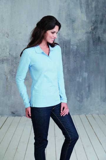 Bluza Ladies' long sleeve pique polo shirt de la Top Labels