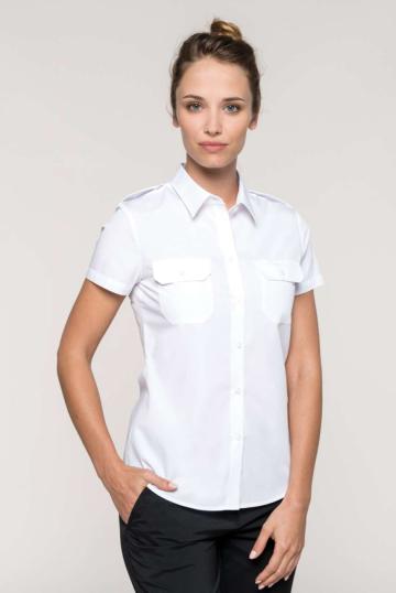 Bluza Ladies' short sleeve pilot shirt