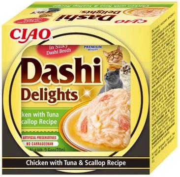 Hrana Churu pisici supa Dashi Delights de pui cu ton