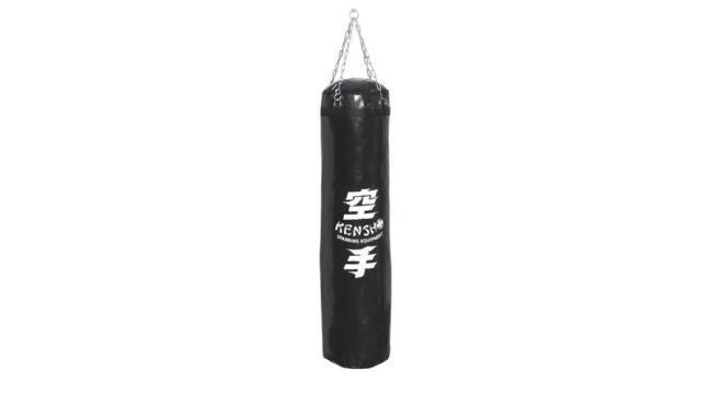 Sac de box, negru, piele artificiala 140x35 cm Kensho de la S-Sport International Kft.