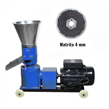 Granulator furaje KL-125 cu 1 matrita si motor 3 kW 1500 RP