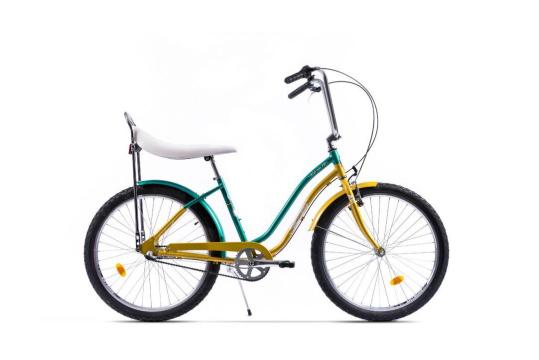 Bicicleta Pegas Strada 2 26'' aluminiu auriu verde de la Transilvania Euro Tour Srl