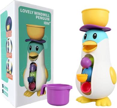 Jucarie interactiva de baie cu sunete, Pinguin, 1 an+ de la Saralma Shop Srl
