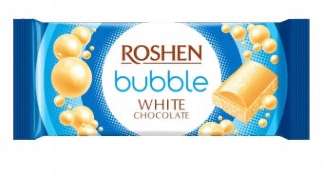 Ciocolata alba aerata Roshen 80g de la Supermarket Pentru Tine Srl