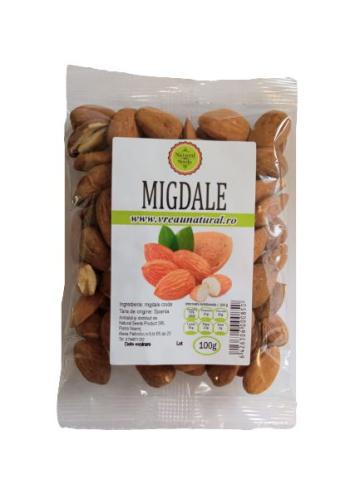 Migdale crude 100gr, Natural Seeds Product