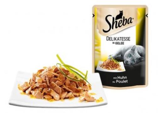 Hrana umeda pisici Sheba plic 85g Pui de la Supermarket Pentru Tine Srl