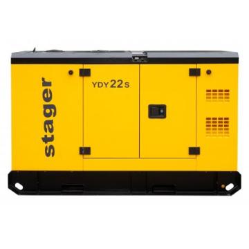 Generator insonorizat diesel monofazat 20kVA, Stager YDY22S de la Tehno Center Int Srl