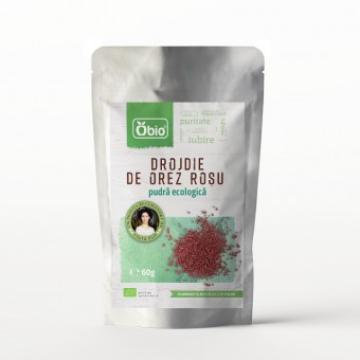 Drojdie de orez rosu pudra bio, 60g, Obio de la Supermarket Pentru Tine Srl