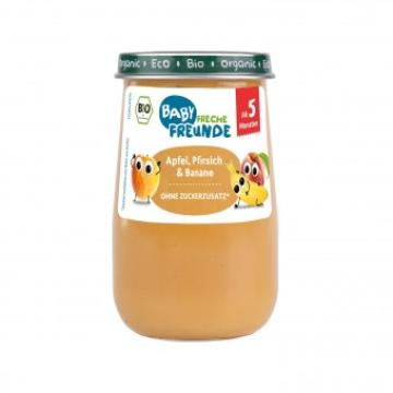 Piure de mere, piersici si banane, bio, 190g, Erdbar de la Supermarket Pentru Tine Srl