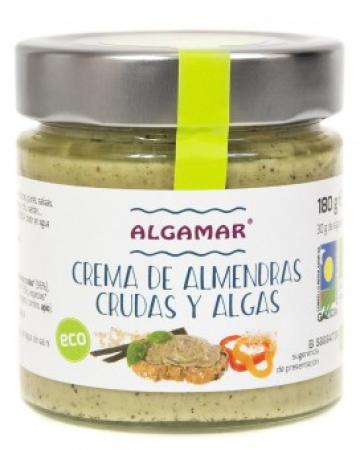 Crema raw de migdale cu alge marine eco 180g Algamar