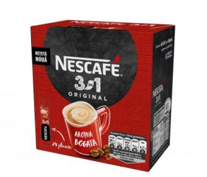 Cafea solubila Nescafe 3in1 Original 16.5g, 24buc/cutie