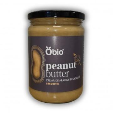 Crema de arahide smooth bio, 500g - Obio