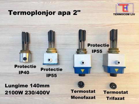 Rezistente termoplonjoare boilere cu termostat 2100W de la Tehnocom Liv Rezistente Electrice, Etansari Mecanice