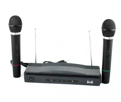 Set 2 microfoane wireless semiprofesionale K&K AT-306 de la Startreduceri Exclusive Online Srl - Magazin Online Pentru C