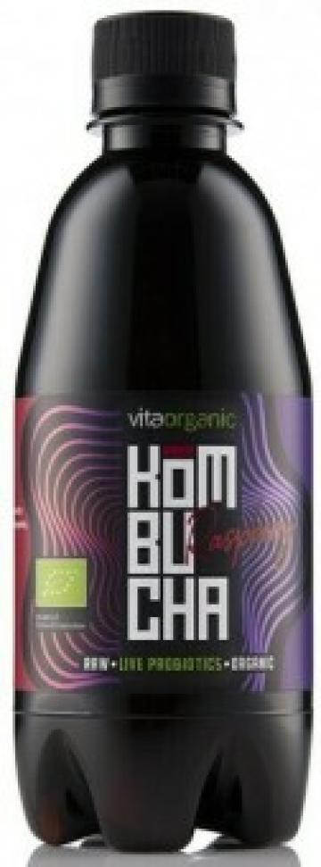 Bautura Kombucha cu zmeura bio 330 ml Vita Organic de la Supermarket Pentru Tine Srl